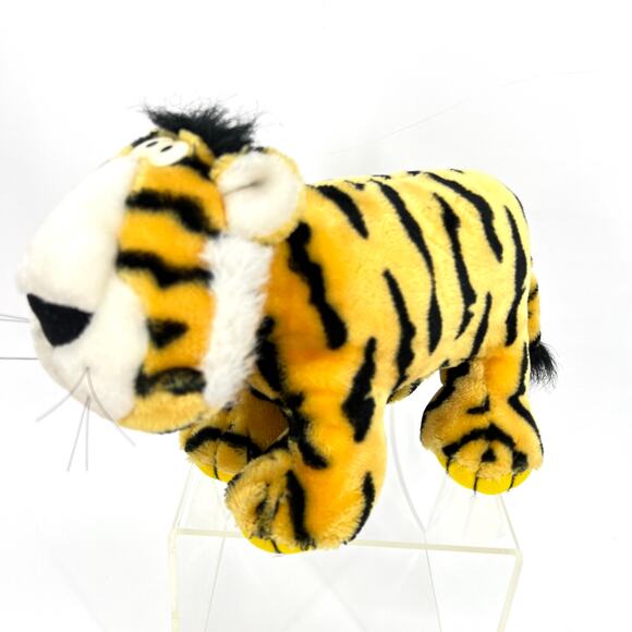 Squeezems Plush Tiger Vintage 1987 Korea Fundamental Zoo **No Sound** - Picture 1 of 10